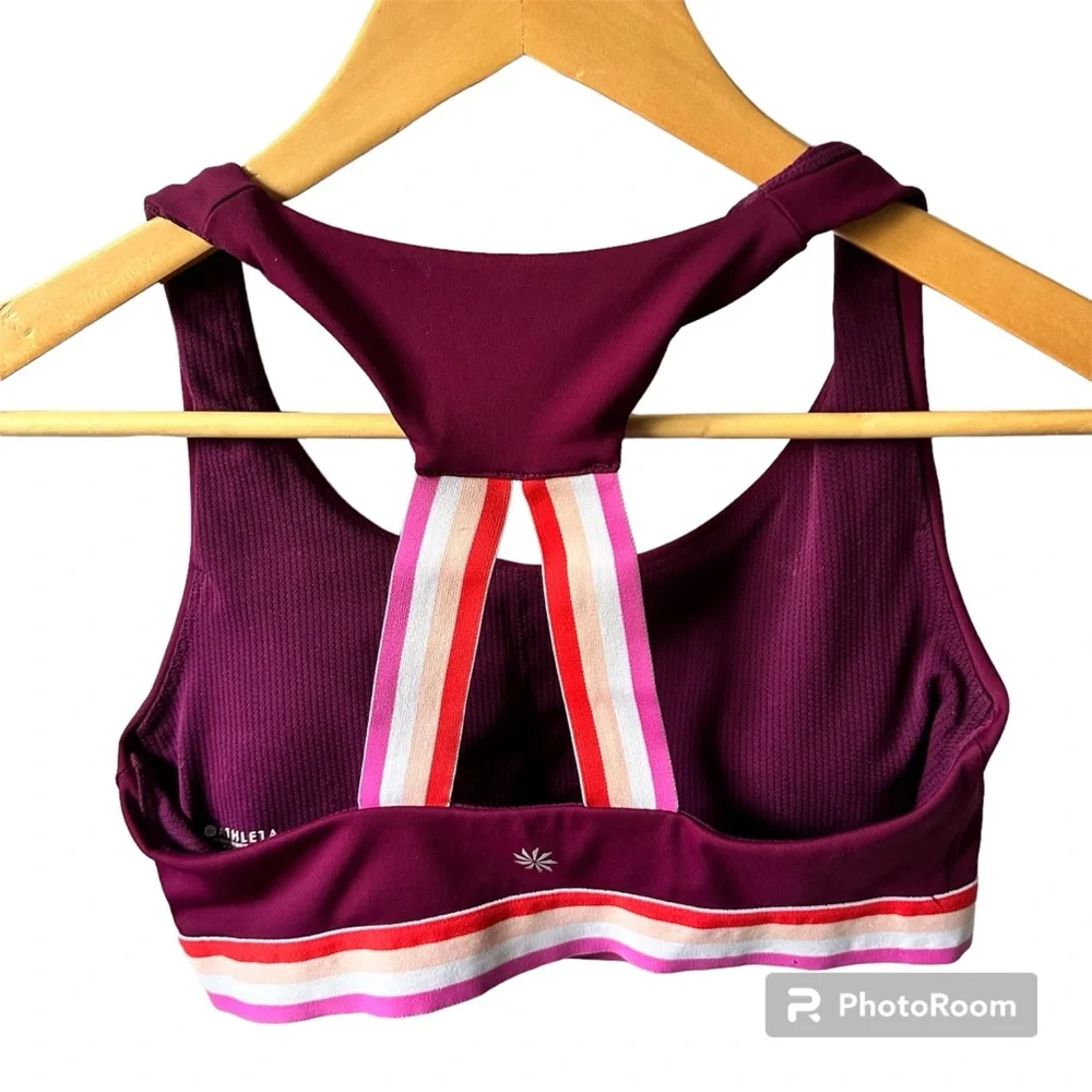 Athleta Contender Sprint‎ Sports Bra Plum Size Small - Picture 2 of 4